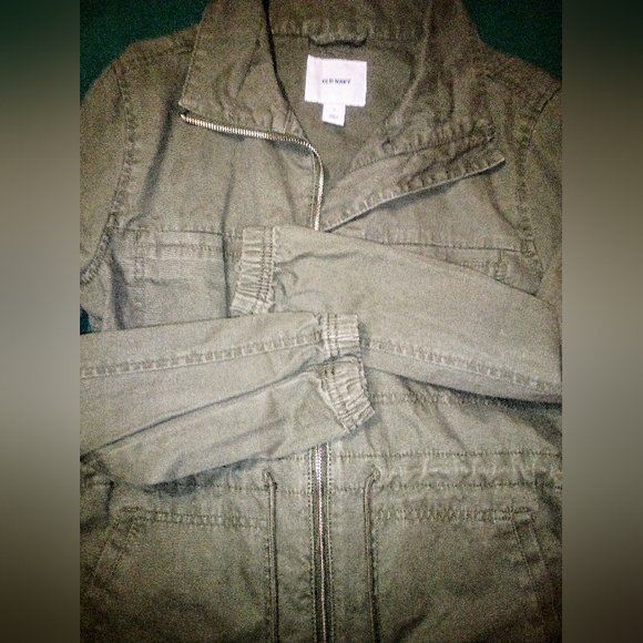 Old Navy army green jacket - Picture 3 of 5